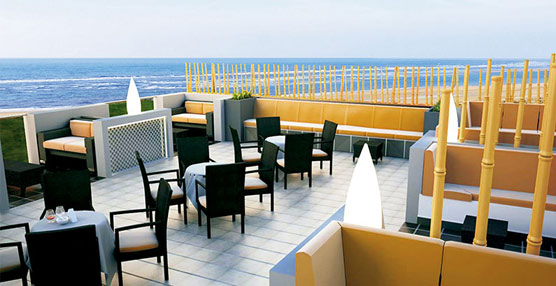 Terraza del hotel.