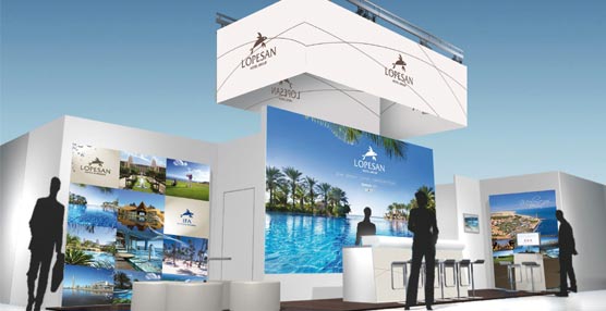 Una vista previa del stand de Lopesan.