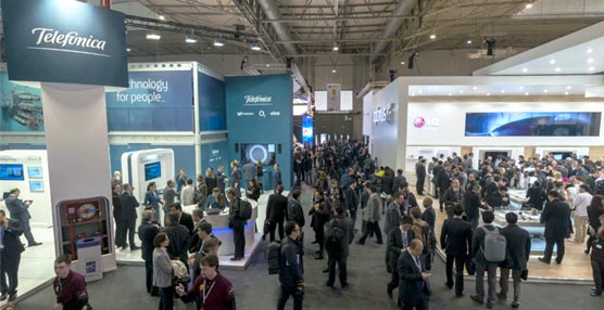 Uno de los pabellones del Mobile World Congress 2013.