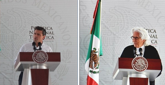 Enrique Peña Nieto y Miguel Fluxá.