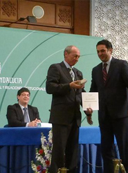 Imagen de la entrega del galardón.