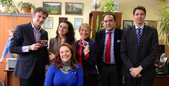 Los técnicos del Patronato de Turismo de la Costa del Sol en Moscú.