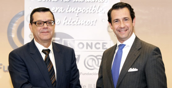 El presidente de Segittur, Antonio López de Ávila, y el director de la Fundación ONCE, José Luis Martínez.