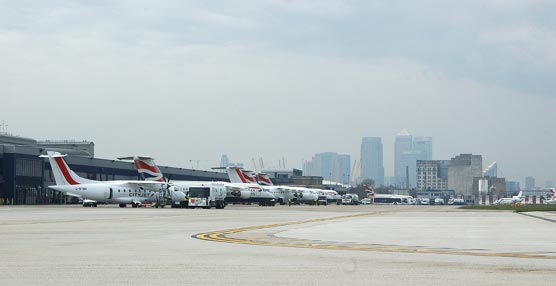 El London City Airport está situado en el centro de Londres.