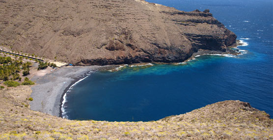 La playa de Ávalos, en La Gomera.