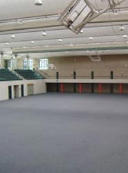 El polideportivo que se transformará en la sala Olarizu con capacidad para 1.247 personas.