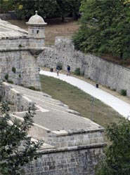 Las murallas de Pamplona.