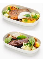 Algunos de los nuevos platos de la aerolínea finlandesa.