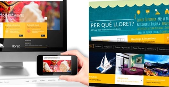 La nueva 'web' del Lloret Convention Bureau ha sido diseñada para adaptarse a cualquier dispositivo.