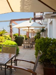 La terraza del NH Rallye.
