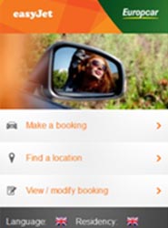 El 'site' de Europcar y easyJet.