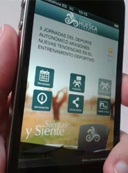 La aplicación para las ‘II Jornadas del deporte autonómico aragonés’.