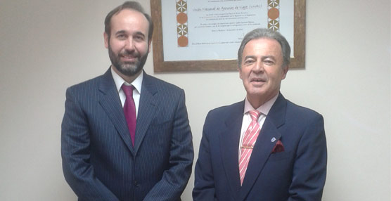 El presidente de UNAV, José Luis Prieto, y el ex secretario general, Alberto Cejo.
