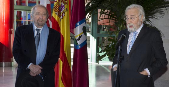 Adrián Piera junto al presidene ejecutivo de Ifema, Luis Eduardo Cortés.
