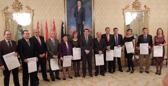Los 11 'Embajadores' galardonados por el Salamanca Convention Bureau.
