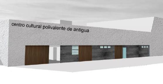 Diseño del Centro Polivalente de Antigua, en Fuerteventura.