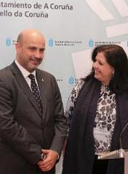 José Paz Gestoso y Luisa Cid.
