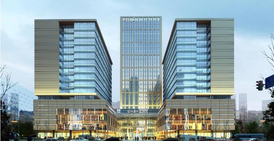 El complejo hotelero estará compuesto por tres edificios.