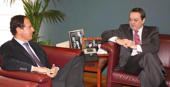 El alcalde de Murcia, Miguel Ángel Cámara, y el presidente de CROEM, José María Albarracín.