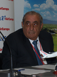 El presidente de Globalia, Juan José Hidalgo, durante la presentación.