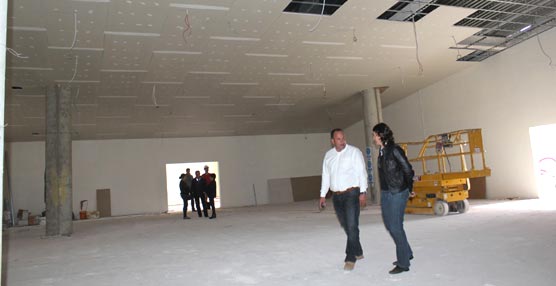 Visita a las obras de la estación de autobuses de Morro Jable.