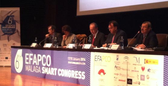 La mesa inaugural del congreso de EFAPCO.