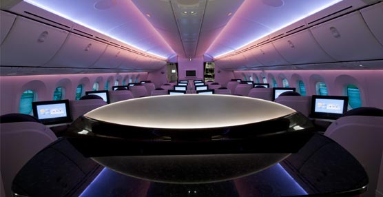La nueva configuración de la cabina en Clase Business de los aviones  Dreamliner 787 (Boeing) de Qatar Airways.