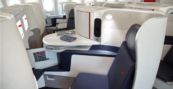Los nuevos asientos de la clase Business de Air France.