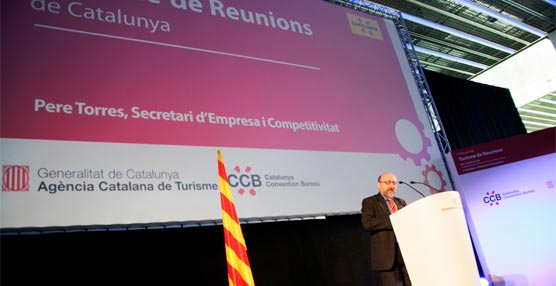 El secretario de Empresa y Competitividad de la Generalitat de Cataluña, Pere Torres, en la inauguración del Foro.