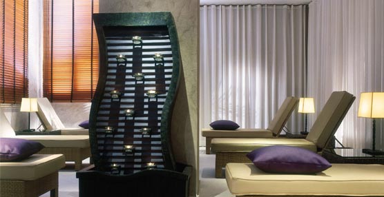 Sala de relajación del spa.