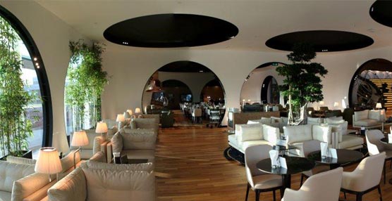 La sala VIP de Turkish Airlines en el Atatürk de Estambul.