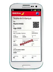 Iberia y Samsung facilitarán varios servicios a través del móvil.