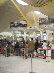 Barajas ha recibido un total de 2,6 millones de pasajeros.