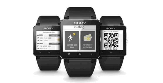 La nueva aplicación 'wearable' que permite llevar en la muñeca la tarjeta de embarque, entre otros servicios.