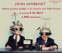 La cadena de hoteles Petit Palace dona 1.000 habitaciones el pr&oacute;ximo 6 de abril para apoyar a la ciencia