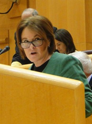 La senadora por Cuenca del Grupo Popular, Mª Ángeles García.