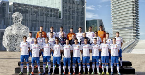 El Real Zaragoza elige como escenario el Palacio de Congresos de la Expo para su foto oficial