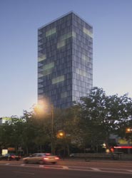 Vista del nuevo edificio que albergará el hotel.