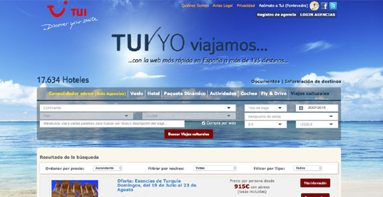 TUI Spain prosigue con la mejora de su página web mediante la inclusión de los circuitos culturales