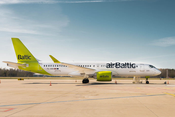 Avión de la aerolínea letona.