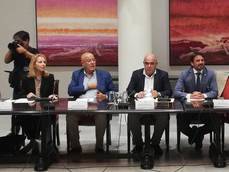 Reunión de las patronales con Reyes Maroto.