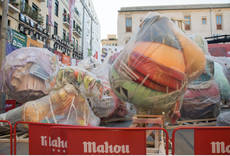 Se retiran los ninots de las Fallas 2020.