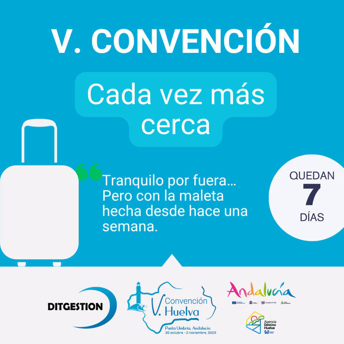 La cuenta atrás va llegando a su fin: una semana para la V Convención DIT