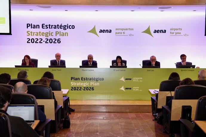 Aena prevé 300 millones de viajeros en 2026 y recuperar el tráfico pre-Covid en 2024