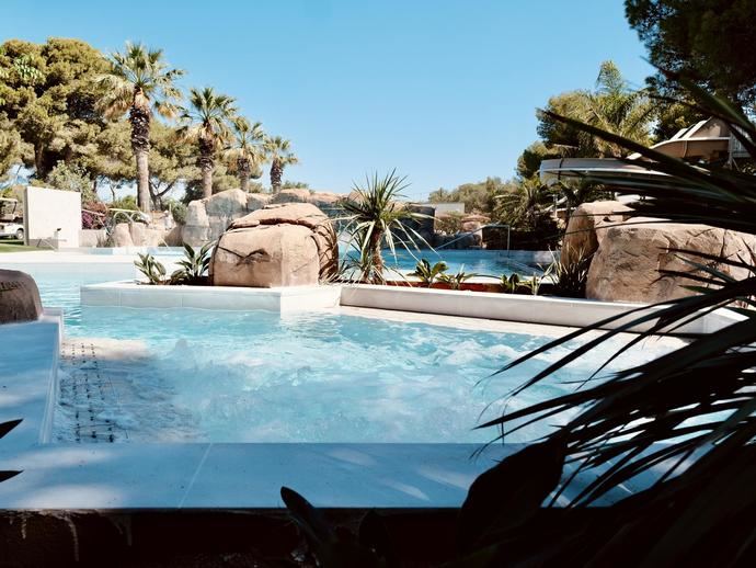 Piscina de camping.