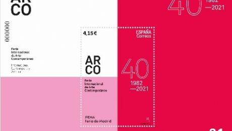 Correos presenta un sello dedicado al 40 aniversario de ARCOmadrid