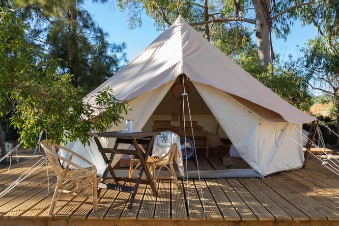 Camping de la compañía.