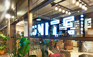 Blanca Beltz ha diseñado el interior de Unite Barcelona