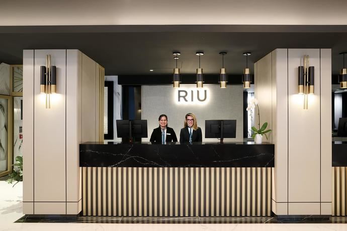 Recepción del hotel.