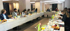 Desayuno de prensa celebrado en el hotel Riu Plaza España.